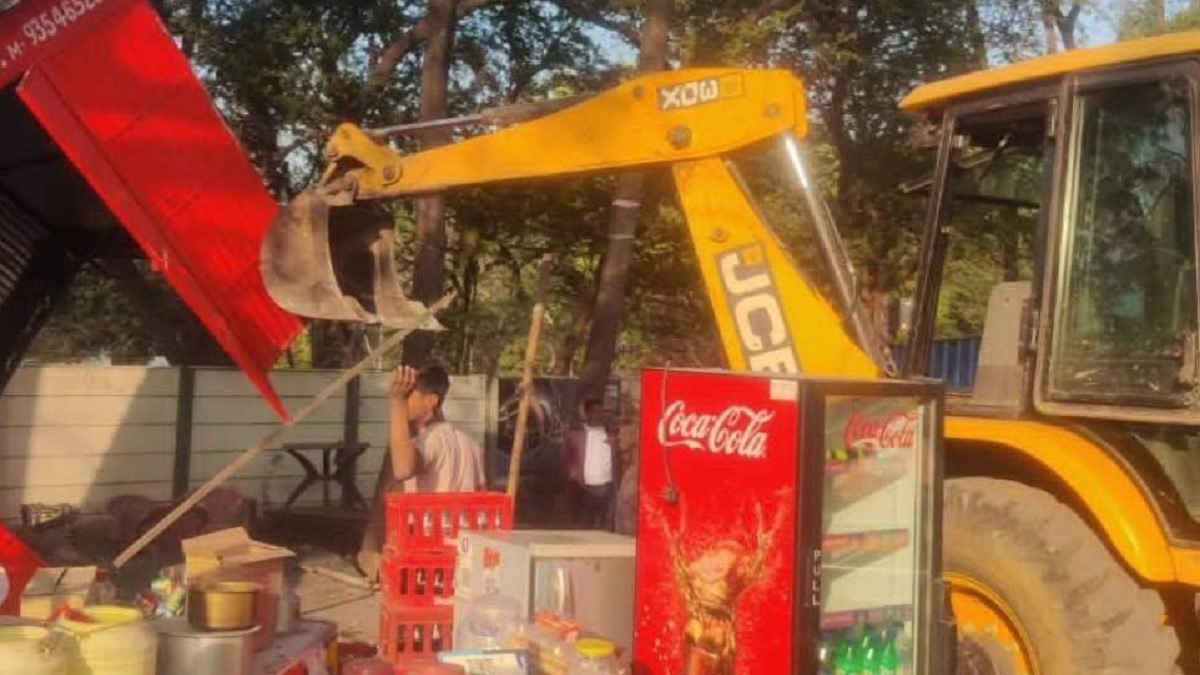 ranchi antiencroachment drive at jsca stadium before india vs south africa match