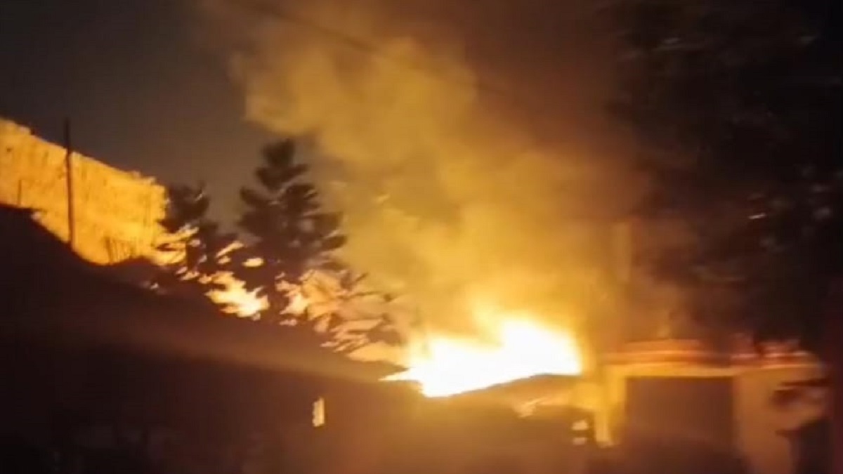 pratapgarh scrap warehouse fire major blaze erupts causes havoc