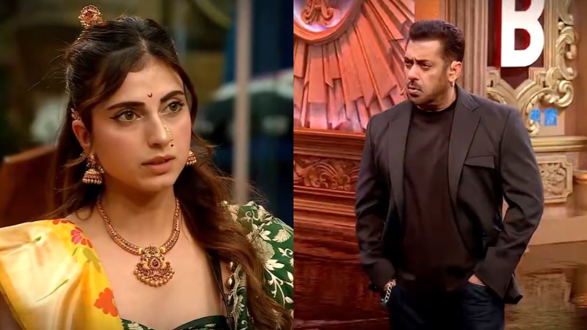 bigg boss 19 weekend ka vaar salman khan bashed farrhana bhatt badly for her behaviour