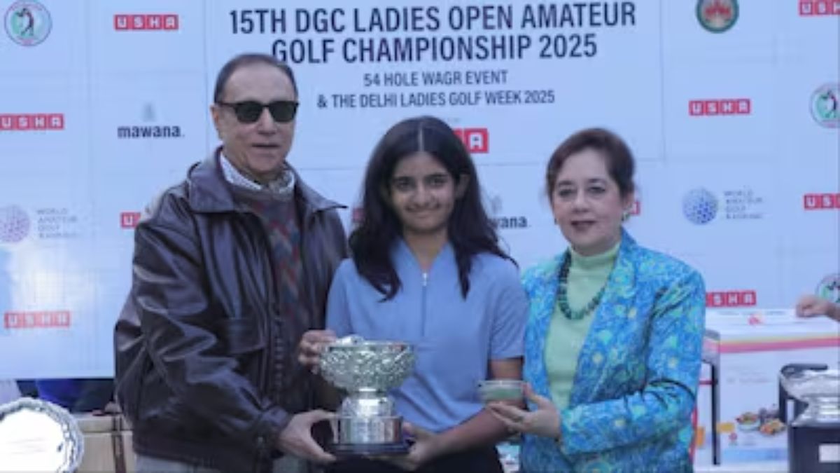 ojaswini saraswat wins 15th dgc ladies amateur open golf championship title