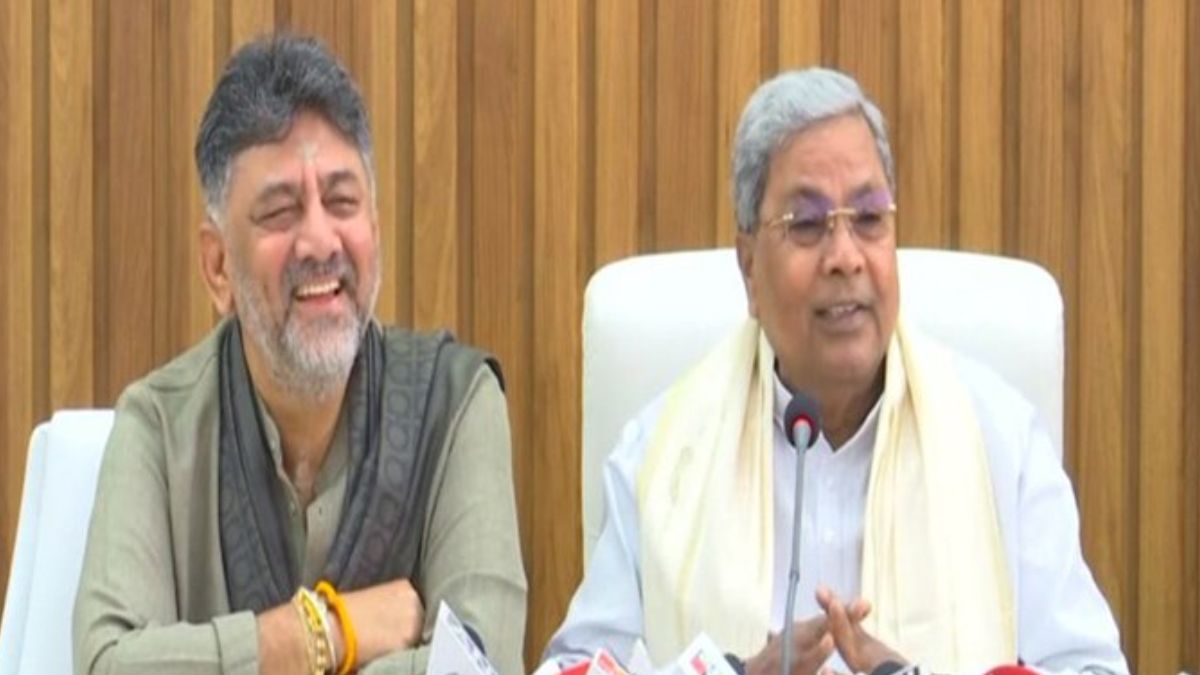 karnataka cm siddaramaiah and dk shivakumar hold press conference for congress controversy