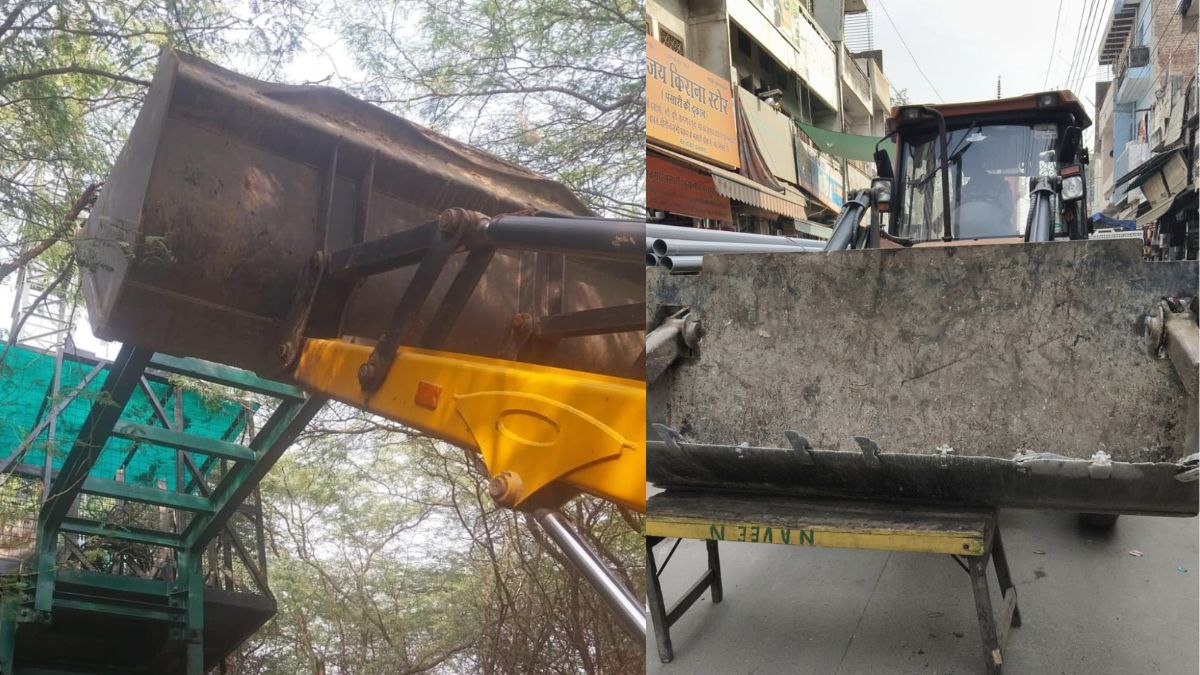 ballabhgarh antiencroachment drive removes structures from main market