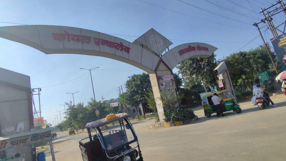 koyal enclave model road construction begins in ghaziabad