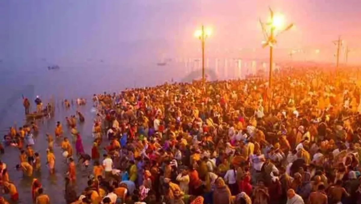 magh mela 2026 dandi swamis to get land first allotment after ganga puja