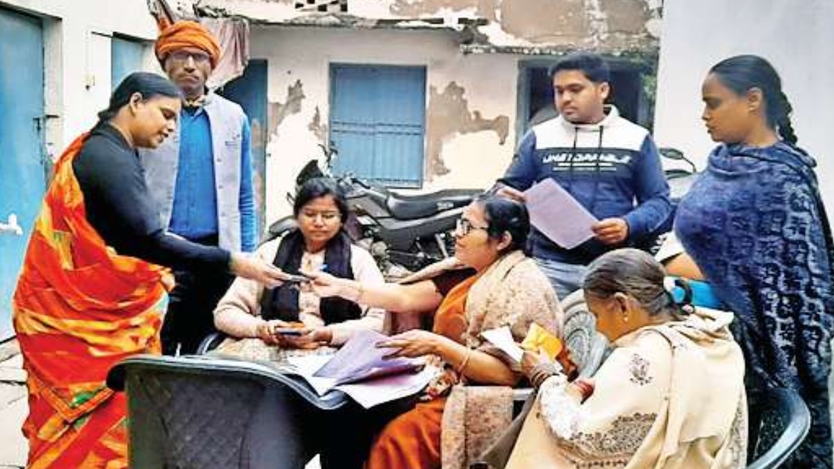 varanasi voter list error family members at different polling booths in varanasi