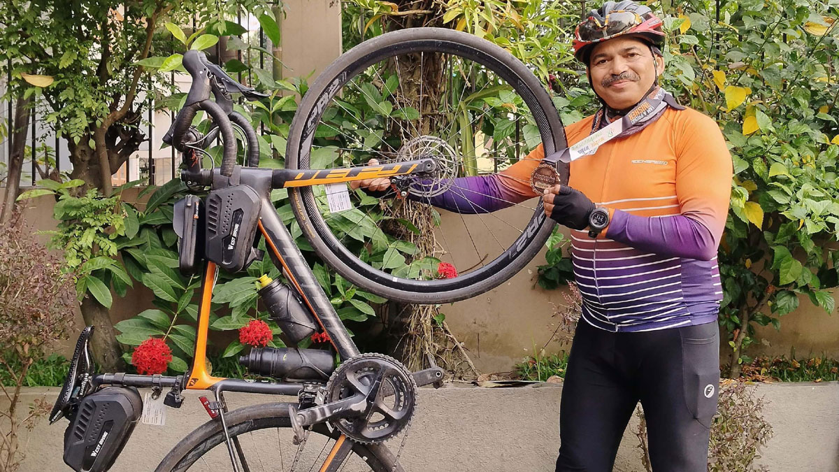 uttarakhand deputy commandant completes 1000 km ultra cycling