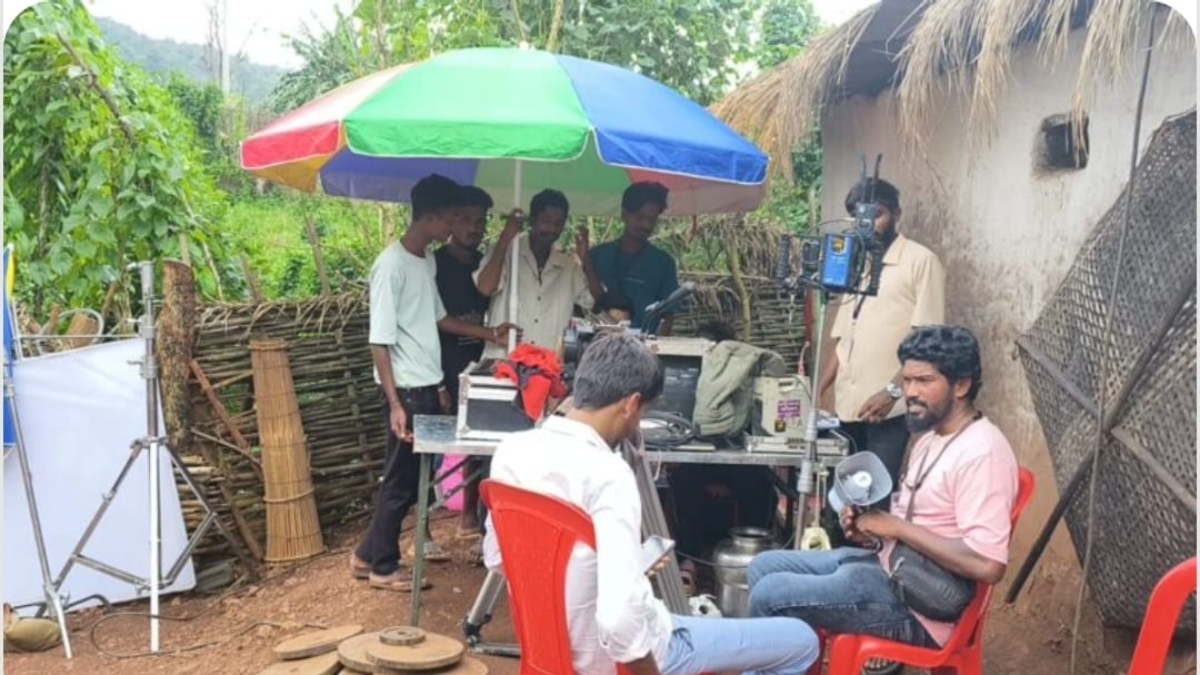 instead of gunfire echo of lights camera and action now echoes in the forests of bastar