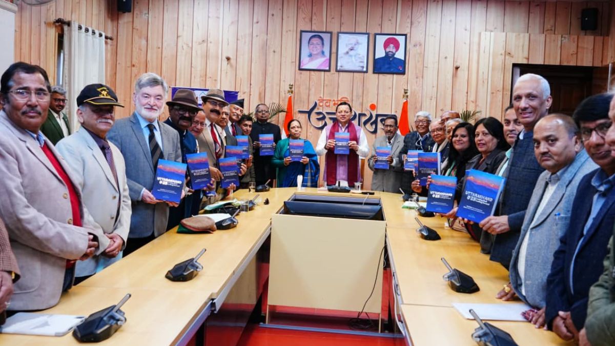 cm dhami launch uttarakhand 25 looking back looking forward book