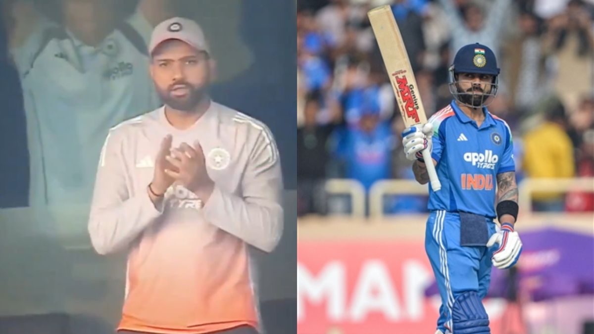 ind vs sa rohit sharma celebration on virat kohli century video goes viral