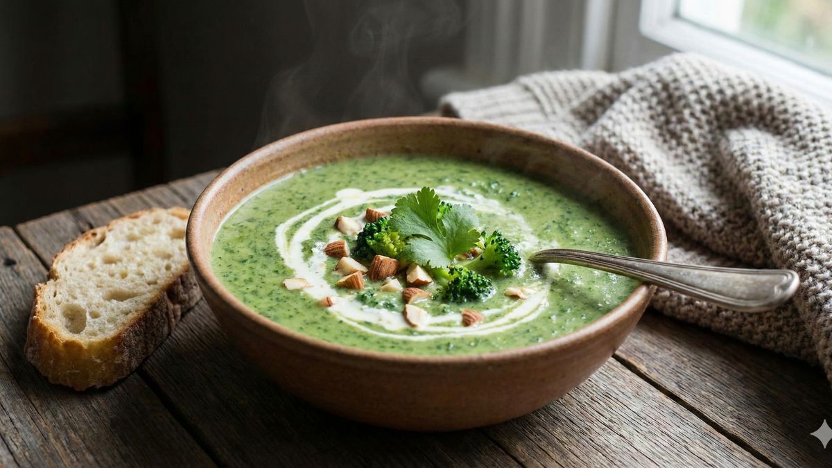 spinach broccoli soup for strong bones and immunity check details here