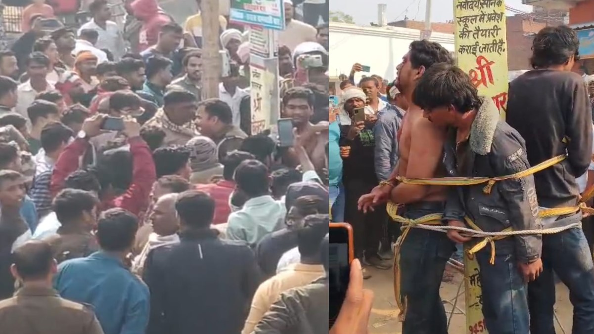 ghazipur clash villagers beat up assailants police deployed