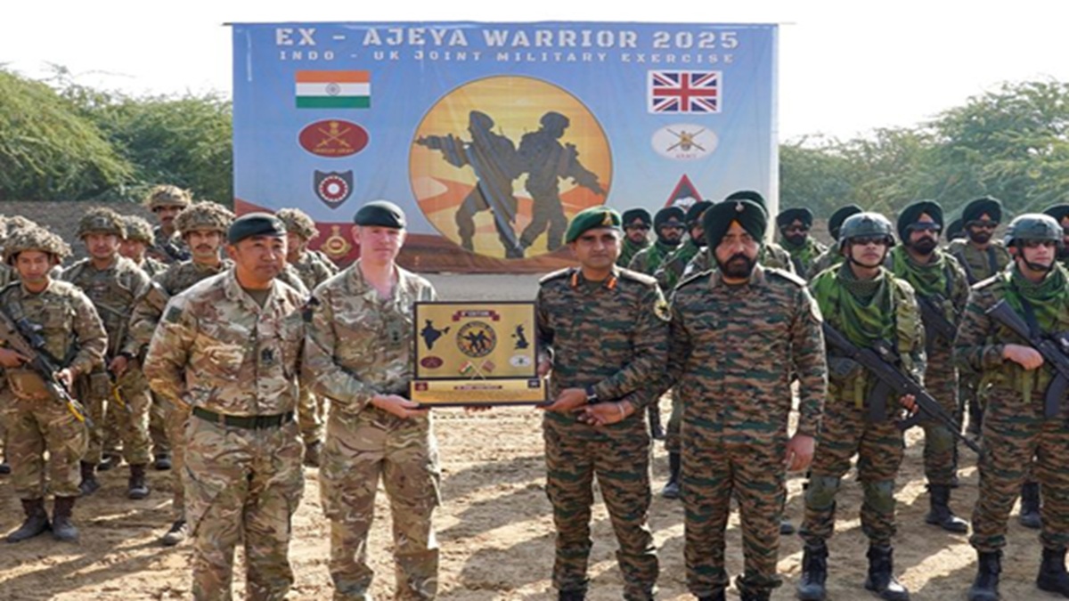 india uk joint military exercise ajeya warrior 25 concludes in rajasthan