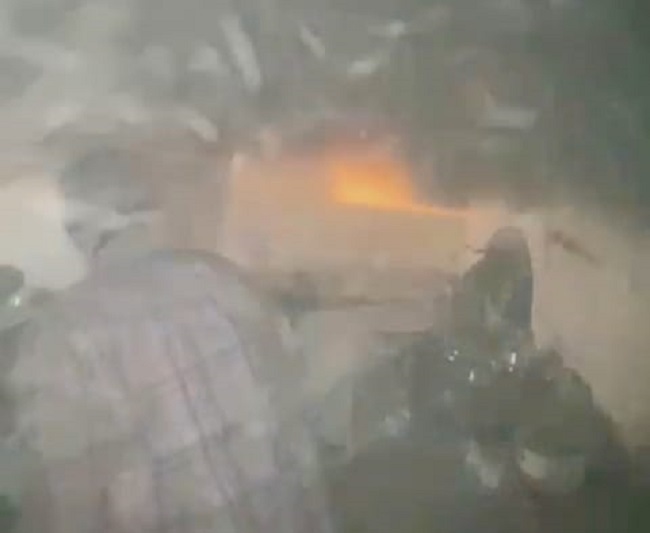 fire at hotel kitchen in zirakpur panic ensues major incident averted