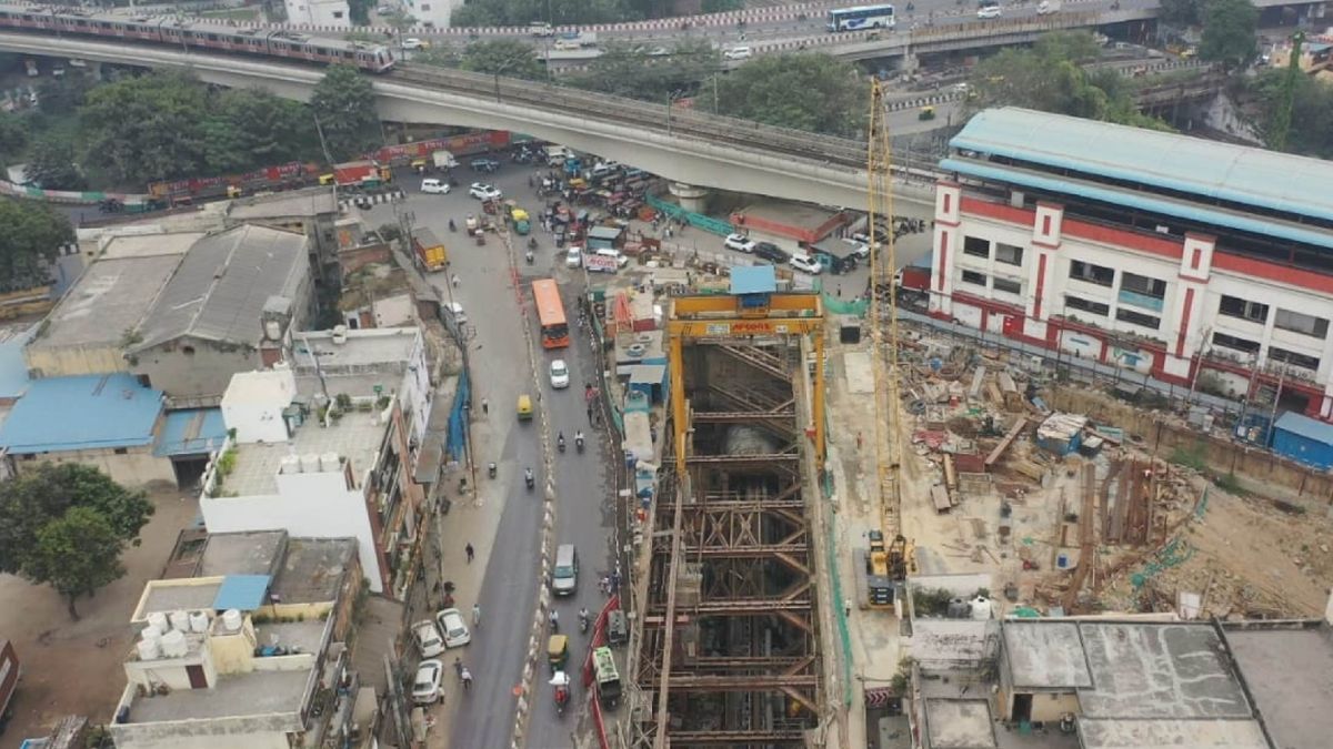 delhi metro phase 4 dmrc achieves engineering feat under red line