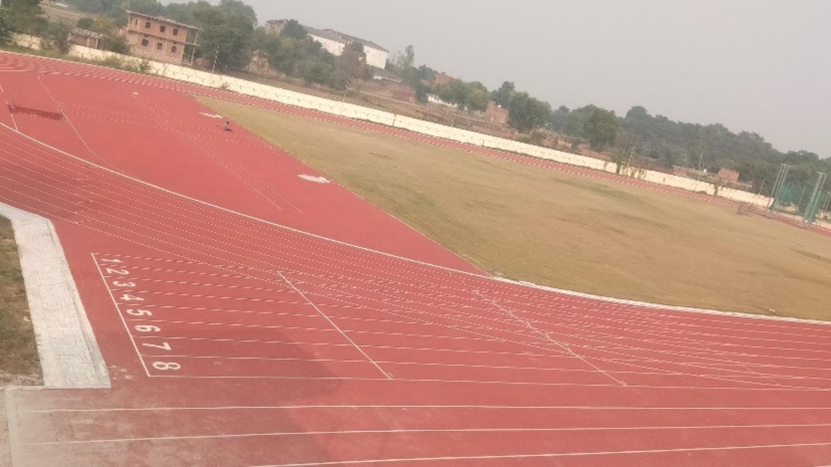 jaunpur synthetic running track ready but handover delayed