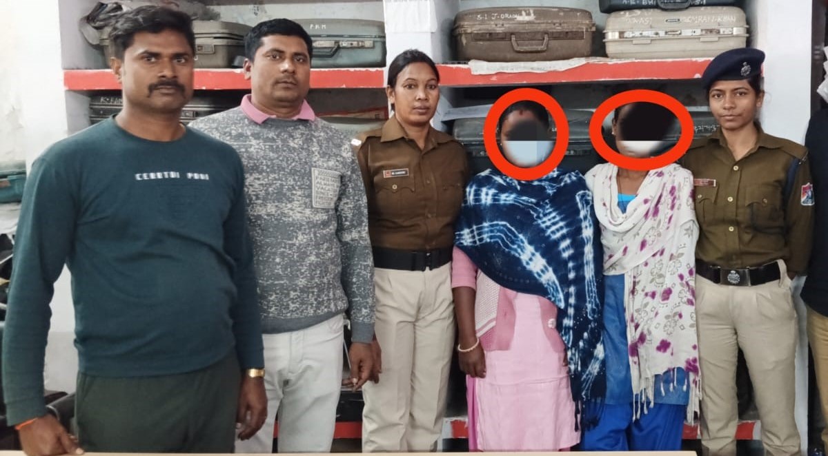 human trafficking busted in tatanagar two arrested five minors rescued