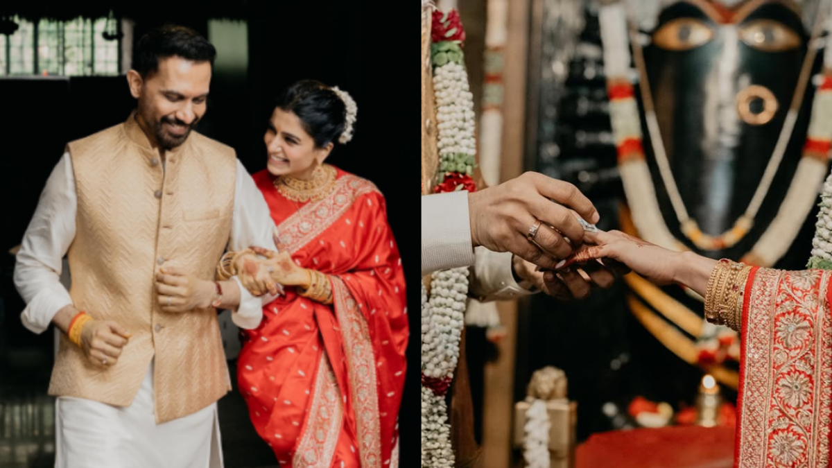 samantha ruth prathu shares pics of her second marriage with filmmaker raj nidimoru