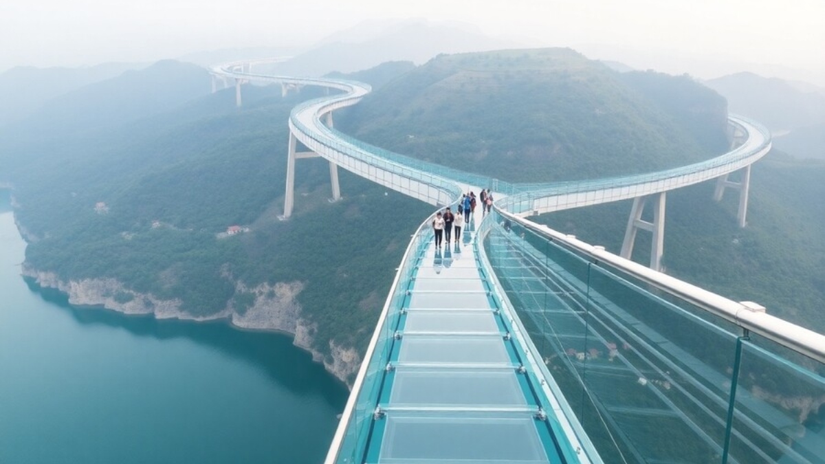 country longest glass skywalk opens in visakhapatnam offering floating experience