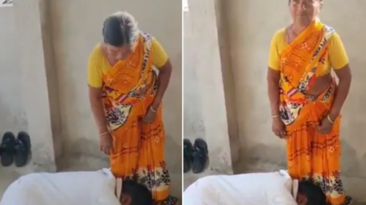 unique scene in telangana leaders plead with woman contest sarpanch elections