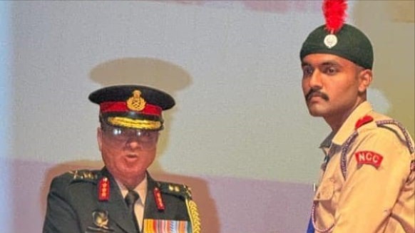 ncc cadet pallav chaudhary awarded chief minister silver medal