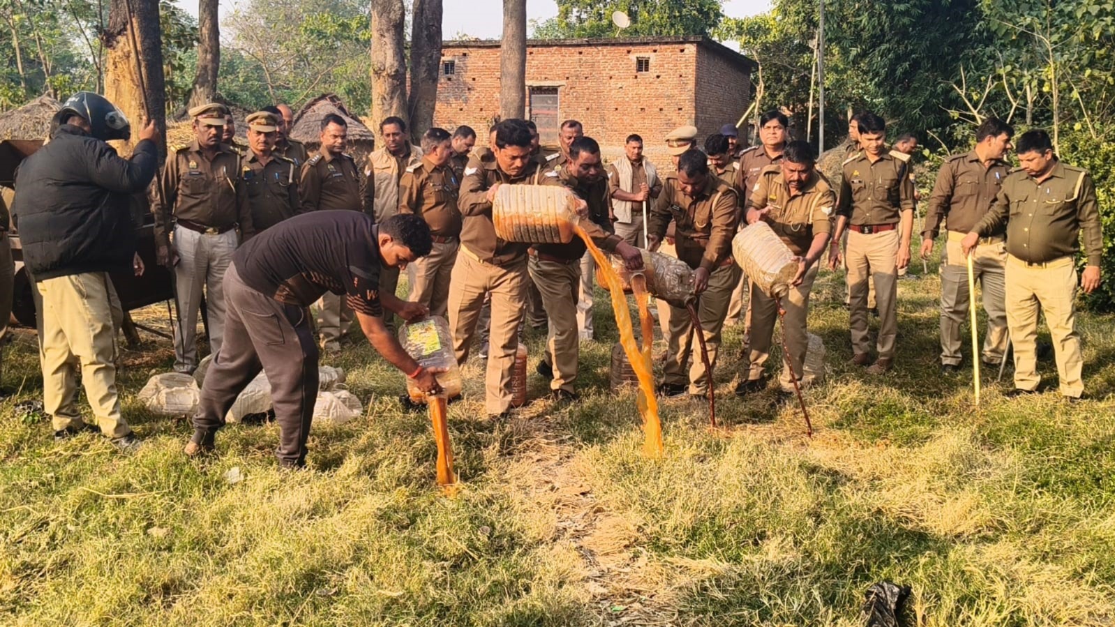 police seize 500 quintals of illicit liquor ingredient in siddharth nagar
