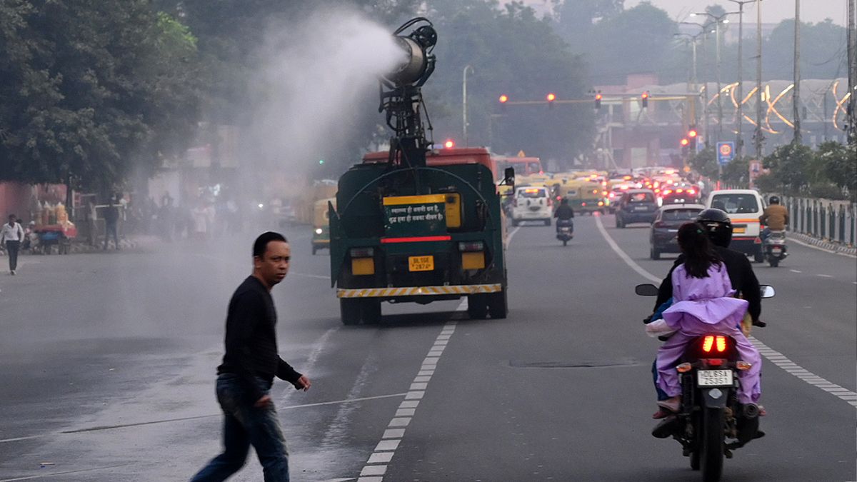 air pollution control online monitoring of anti smog guns in delhi