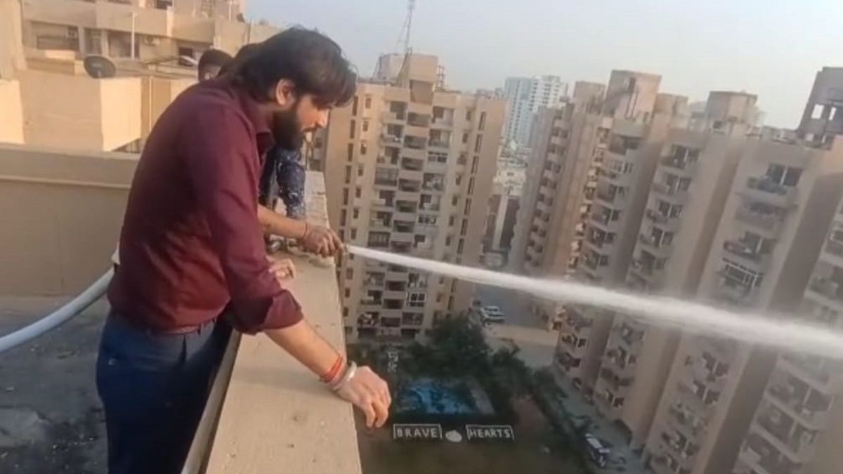 artificial rain in ghaziabad society pollution relief initiative