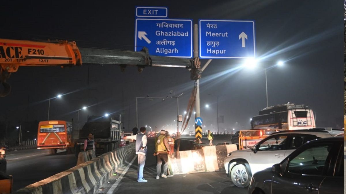 delhimeerut expressway exit point closure reduces traffic jams