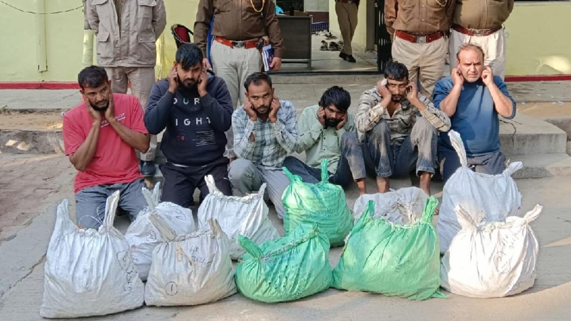 gang of six arrested for copper and brass theft in rewari factories