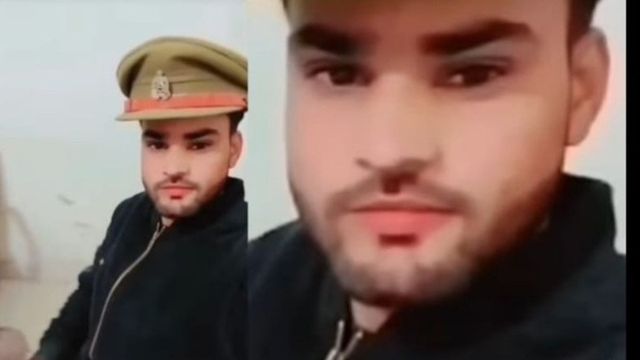 दारोगा की टोपी लगाए पुलिस चौकी में रौब झाड़ते युवक का वीडियो वायरल, पुलिस ने लिया एक्शन
