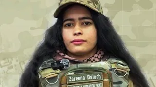 चीनी प्रोजेक्ट पर आत्मघाती हमला करने वाली जरीना रफीक। फोटो- X