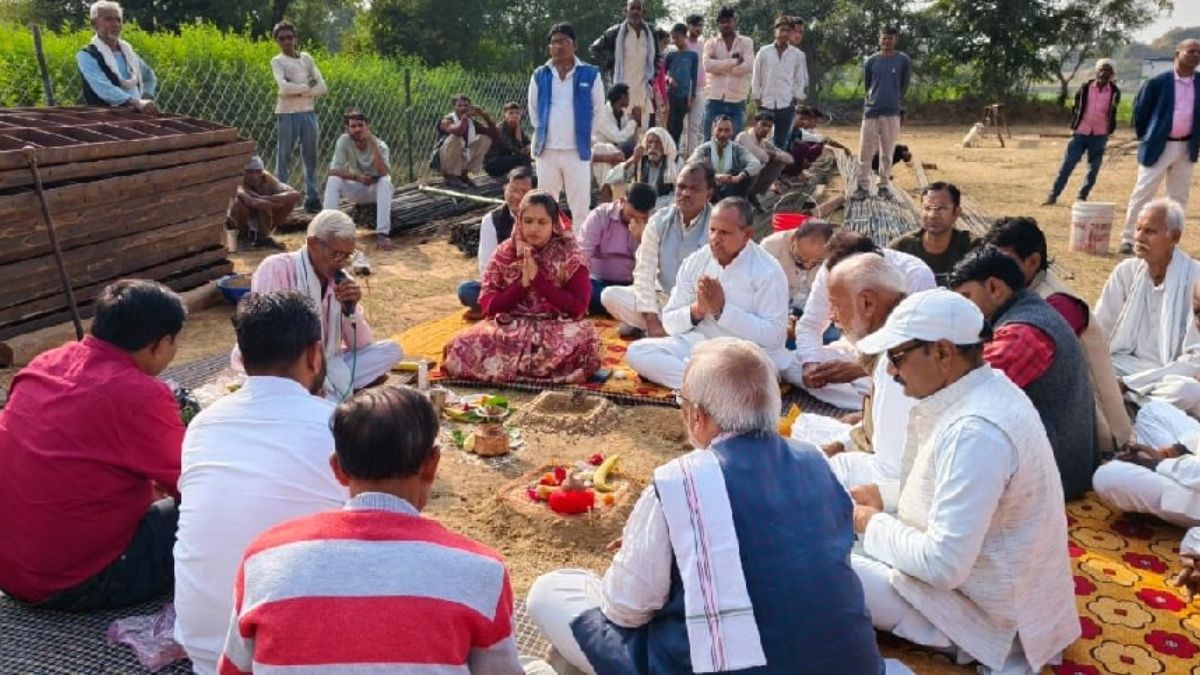 birma river bridge construction begins after bhoomi poojan by mla