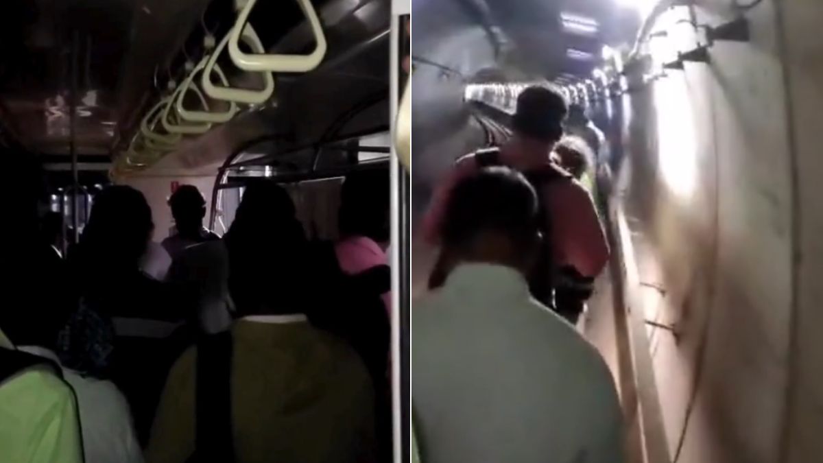 chennai blue line metro train stuck in tunnel passengers rescued