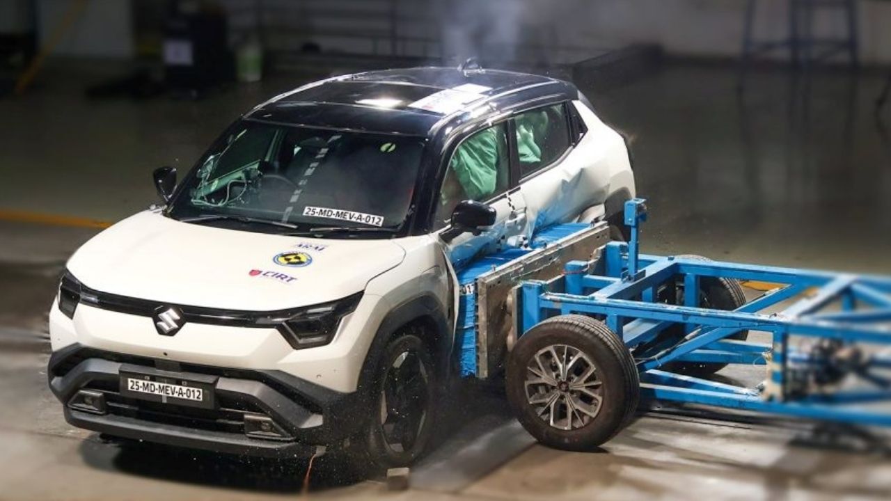 maruti e vitara crash test results released by bncap indias first 5 star electric