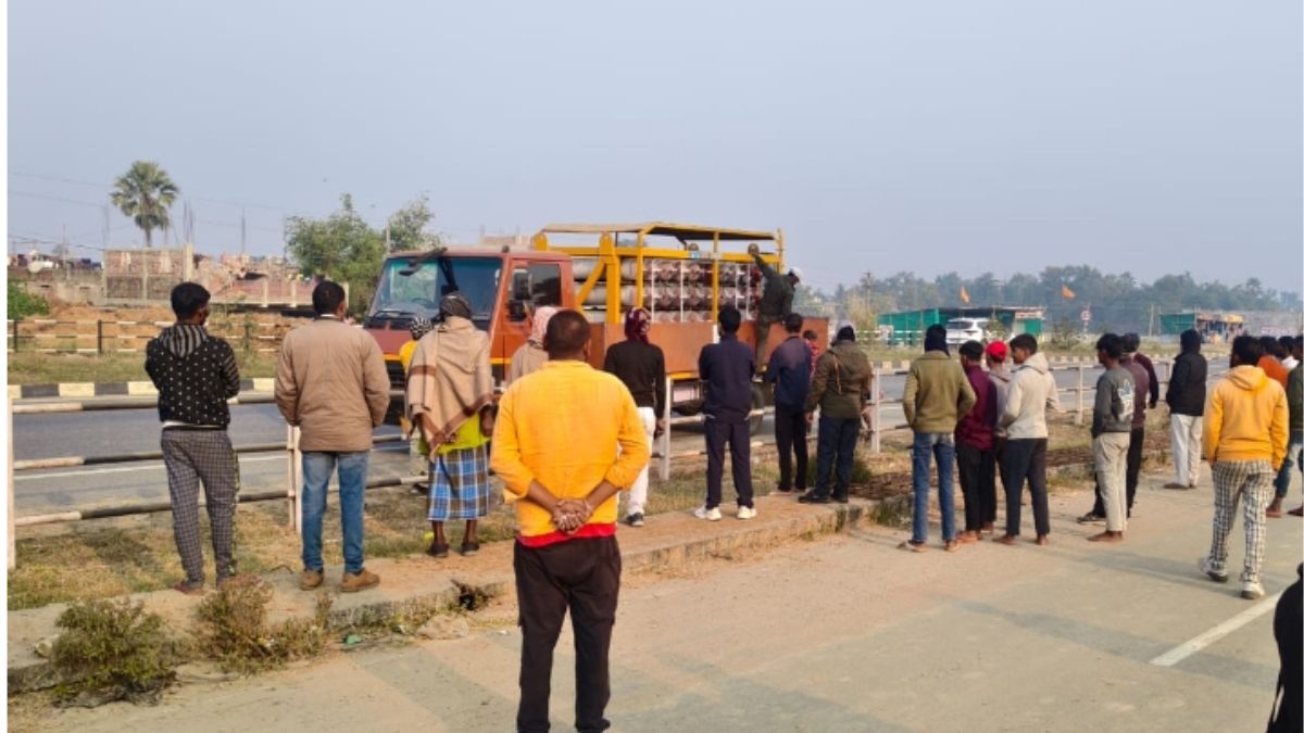 cng gas leak in gaya panic in vakilganj bihar