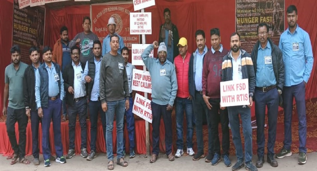 loco pilots 48hour hunger strike over mileage allowance demands