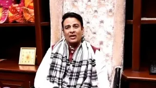 इंटरनेट मीडिया पर प्रसारित वीडियो में मौलाना मदनी पर टिप्पणी करते भाजपा के भाजपा के पूर्व विधायक संगीत सोम। वीडियो ग्रैब
