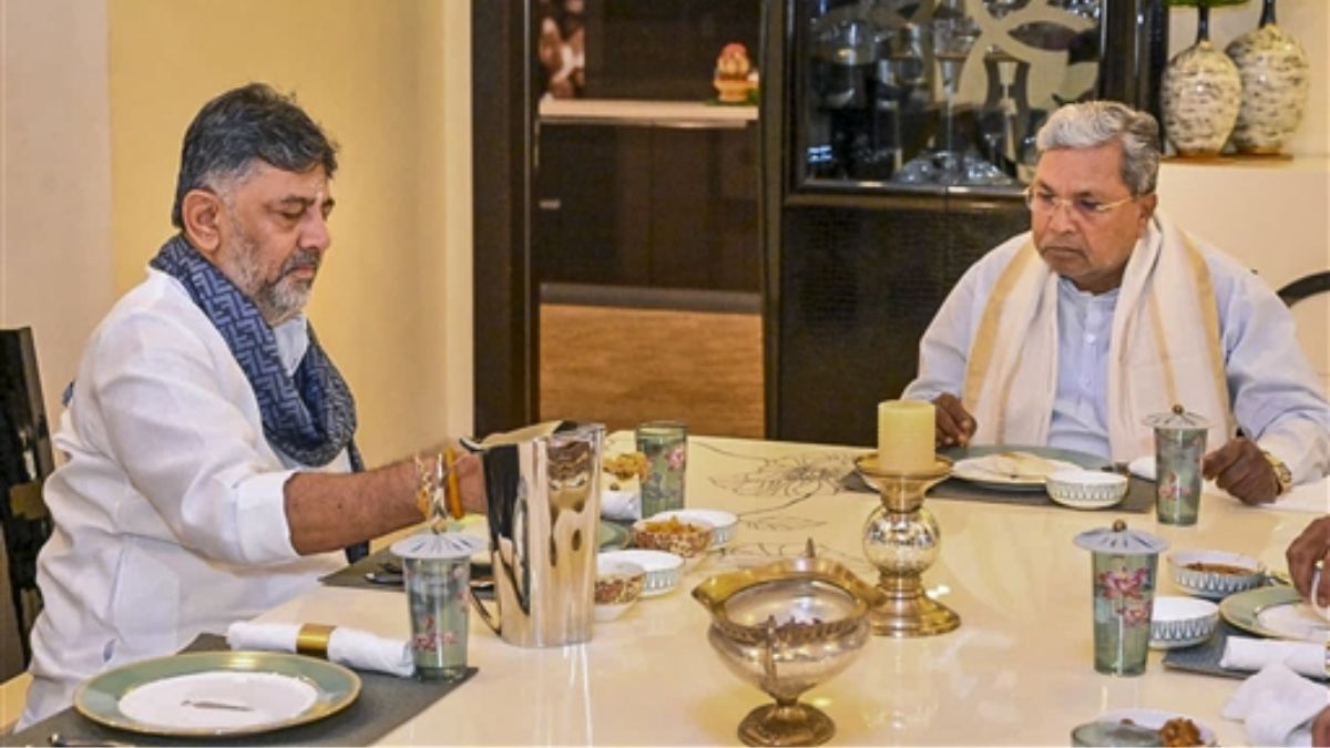 dk shivakumar and siddaramaiah meet again amid karnataka tensions
