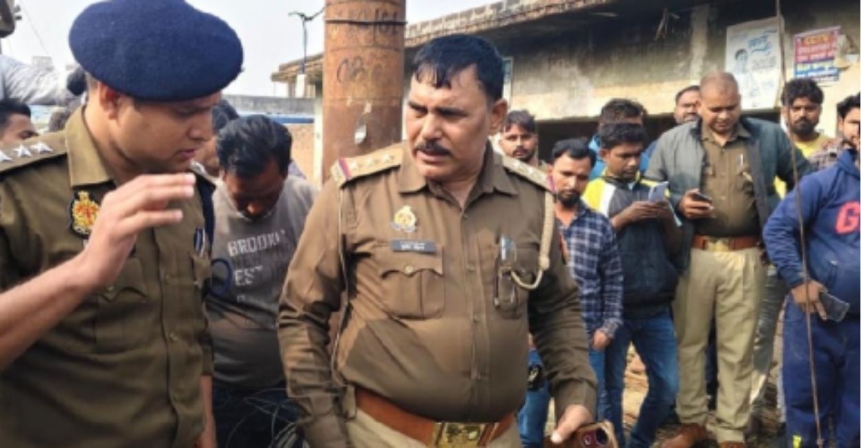 deadly open drains in auraiya dead body of etawah youth found