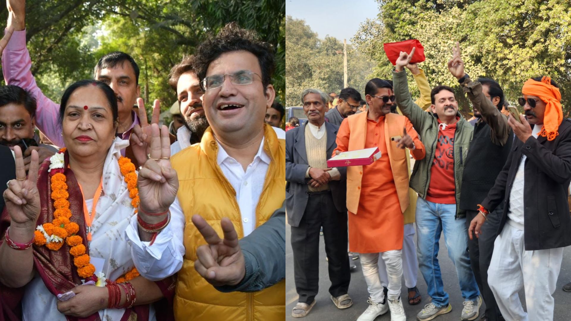 delhi mcd byelection results 2025 bjp wins majority