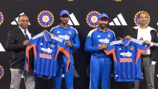 भारतीय टीम की नई जर्सी का हुआ अनावरण।