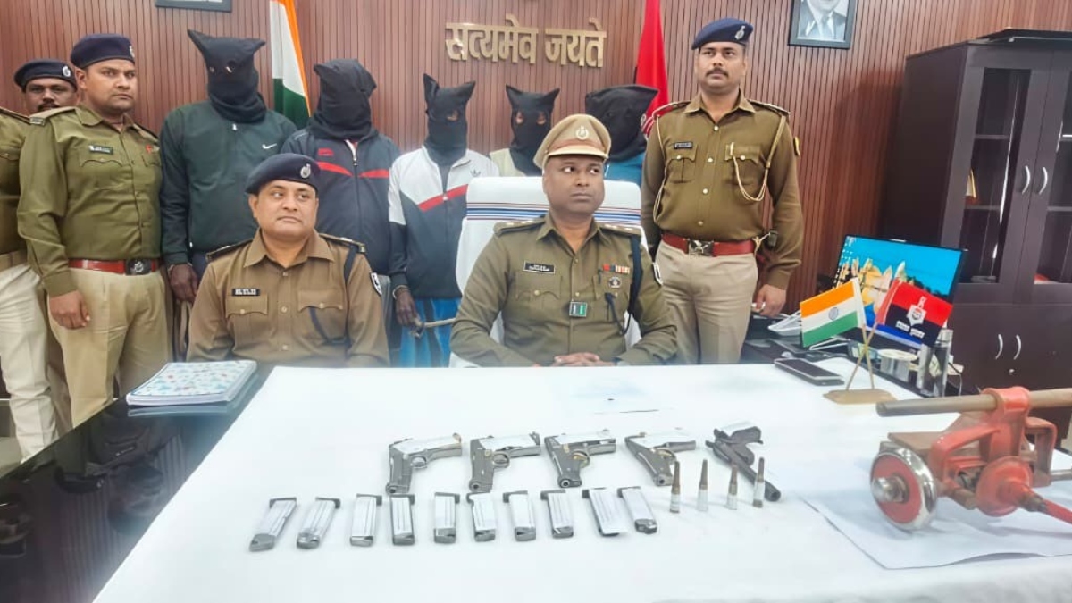khagaria mini gun factory busted 5 arrested in joint stf operation