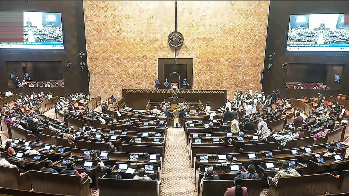 raj bhavans name change sparks uproar in rajya sabha