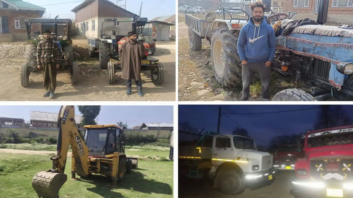 budgam police crackdown on illegal mining 12 arrested