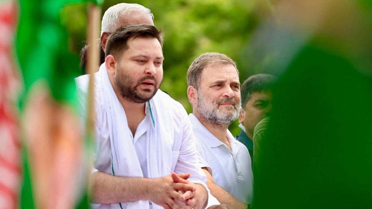 tejashwi yadavs sudden delhi visit rahul gandhi summons