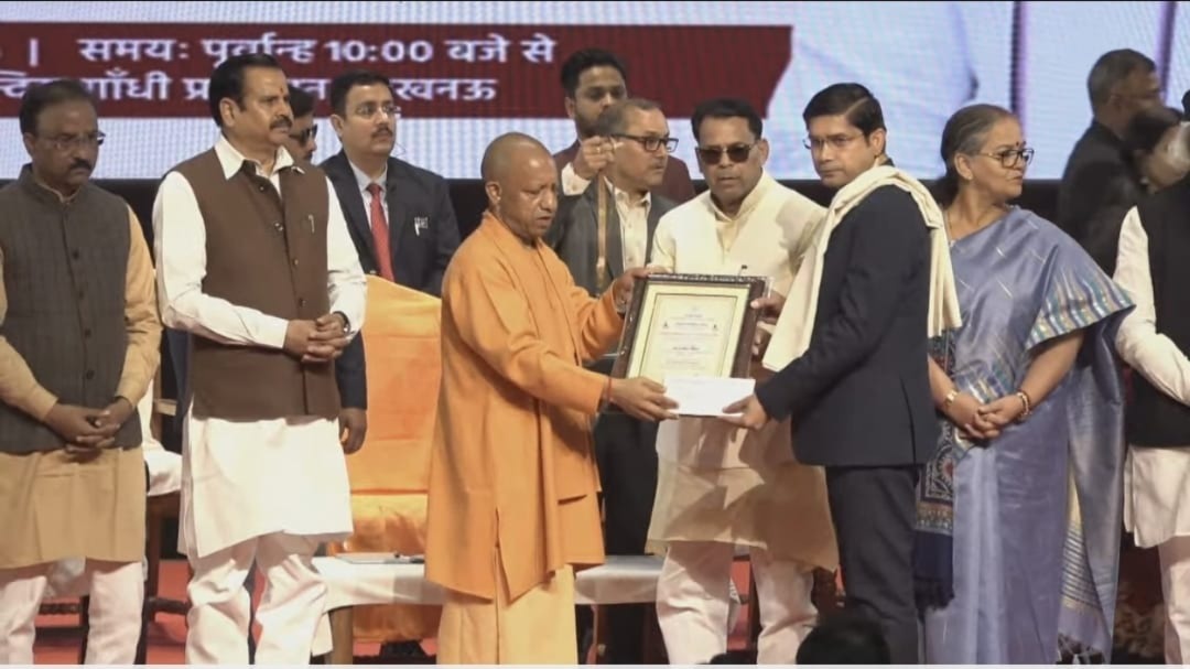 dm sambhal honored by cm yogi for divyangjan empowerment