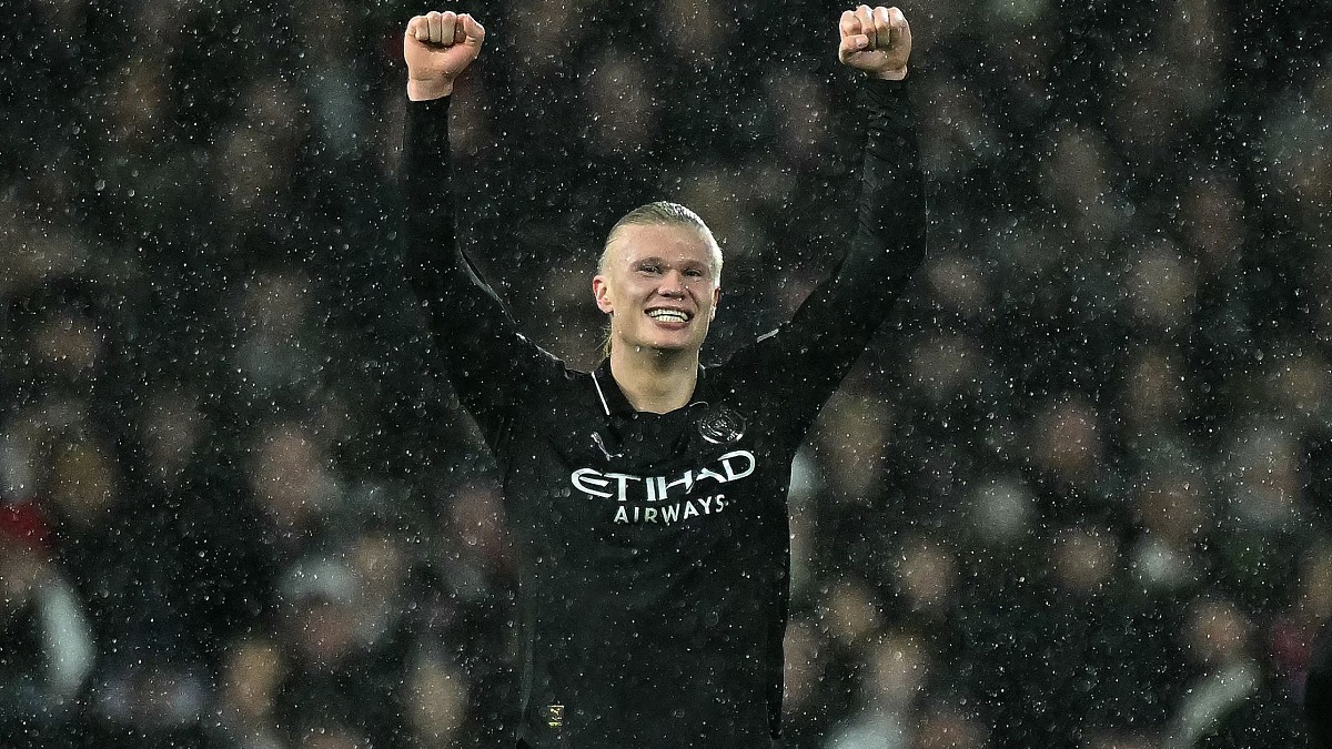 erling haaland becomes fastest to score 100 goals in epl as man city beat fulham