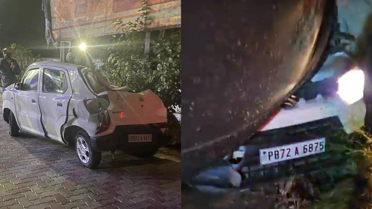 patiala truck accident overloaded truck flips one dead