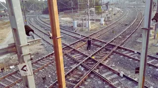 देश की इकलौती डायमंड क्रॉसिंग। (सोशल मीडिया)