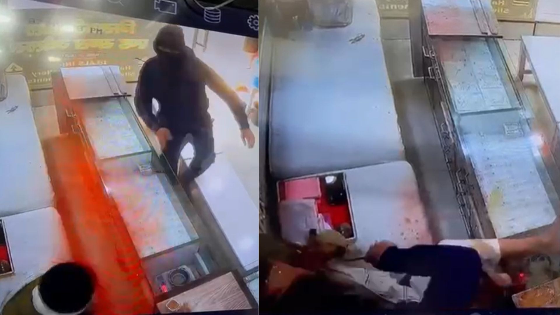 jeweler murdered in modinagar cctv footage surfaces crime news